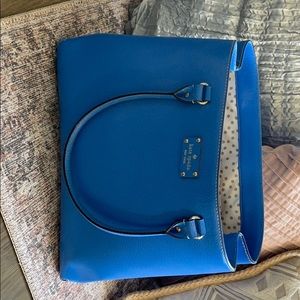 Kate Spade Large Blue Leather Satchel